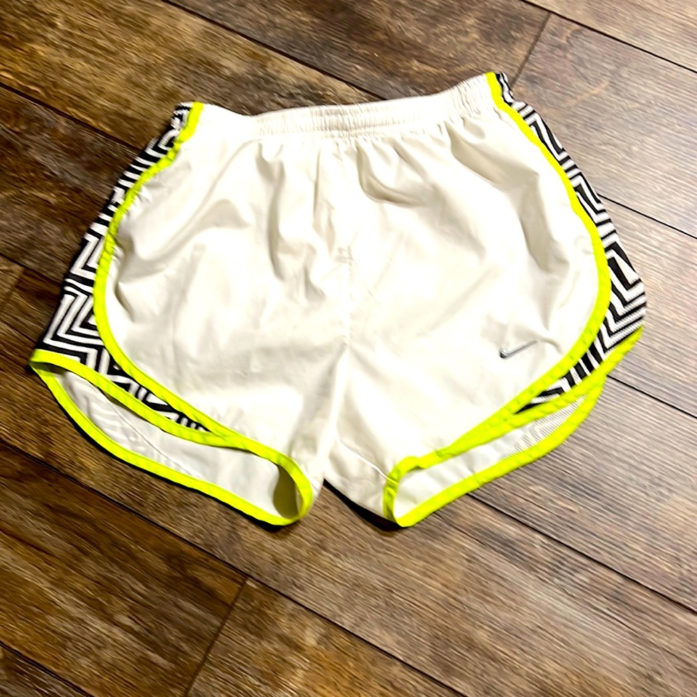 White Nike Running Shorts
